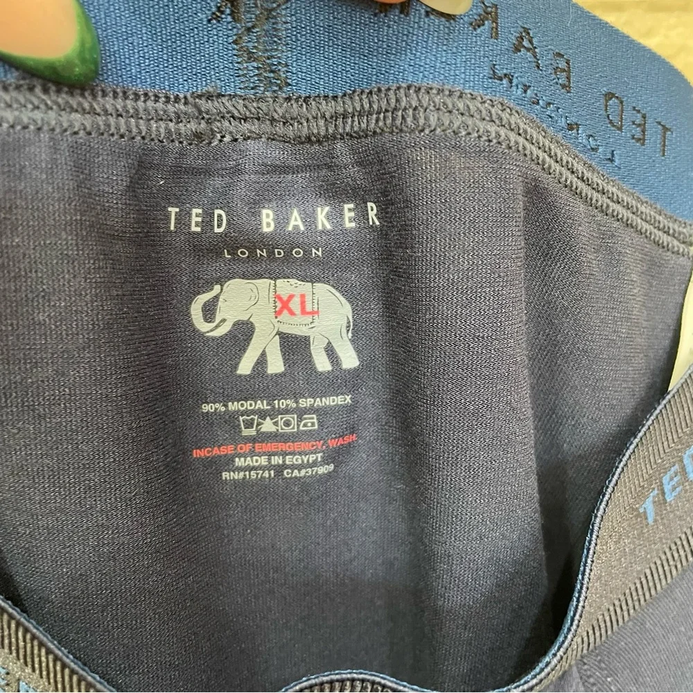 NEW Ted Baker Men's Navy Blue Super Buttery Soft Modal Boxer Briefs XL